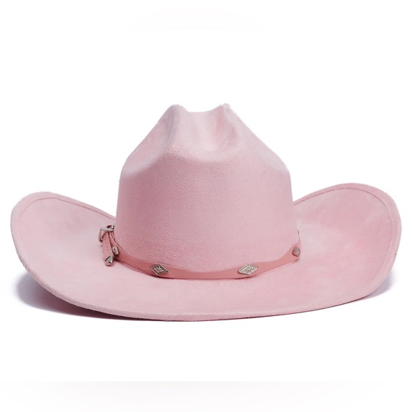 Asn Accessories - ASN Hats Dolly Pink Women's Cowboy Hat with Decorative Band